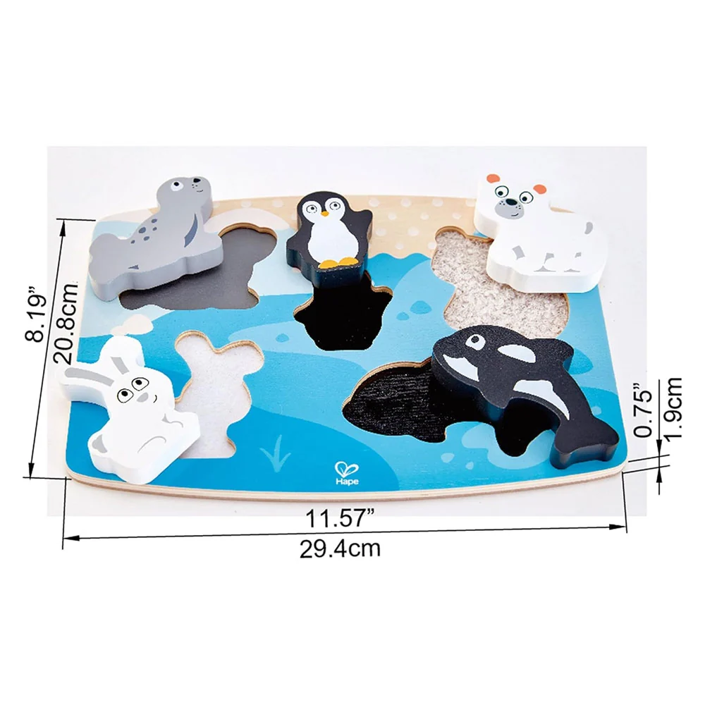 *Hape Polar Animal Tactile Puzzle - Image 3