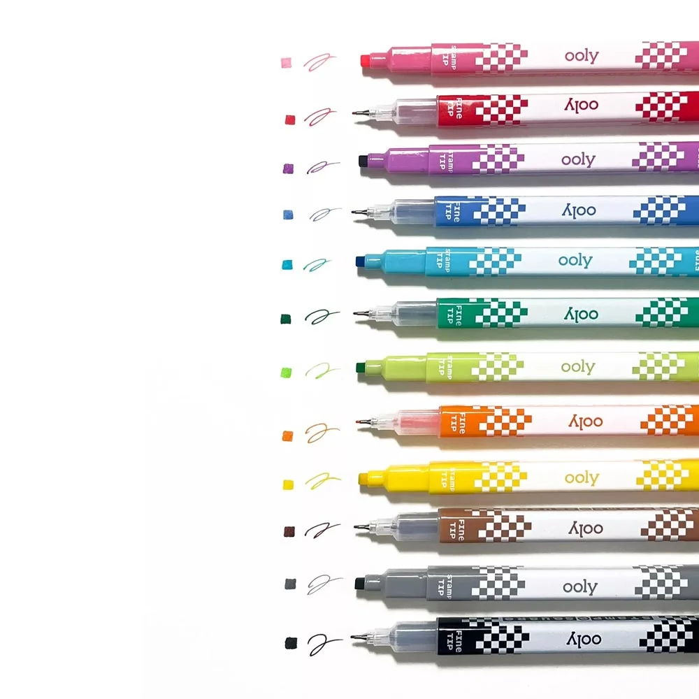 *Ooly Stamp-A-Square Double Ended Markers - Set of 12 - Image 4