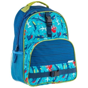 *Stephen Joseph Allover Backpack - Blue Sharks