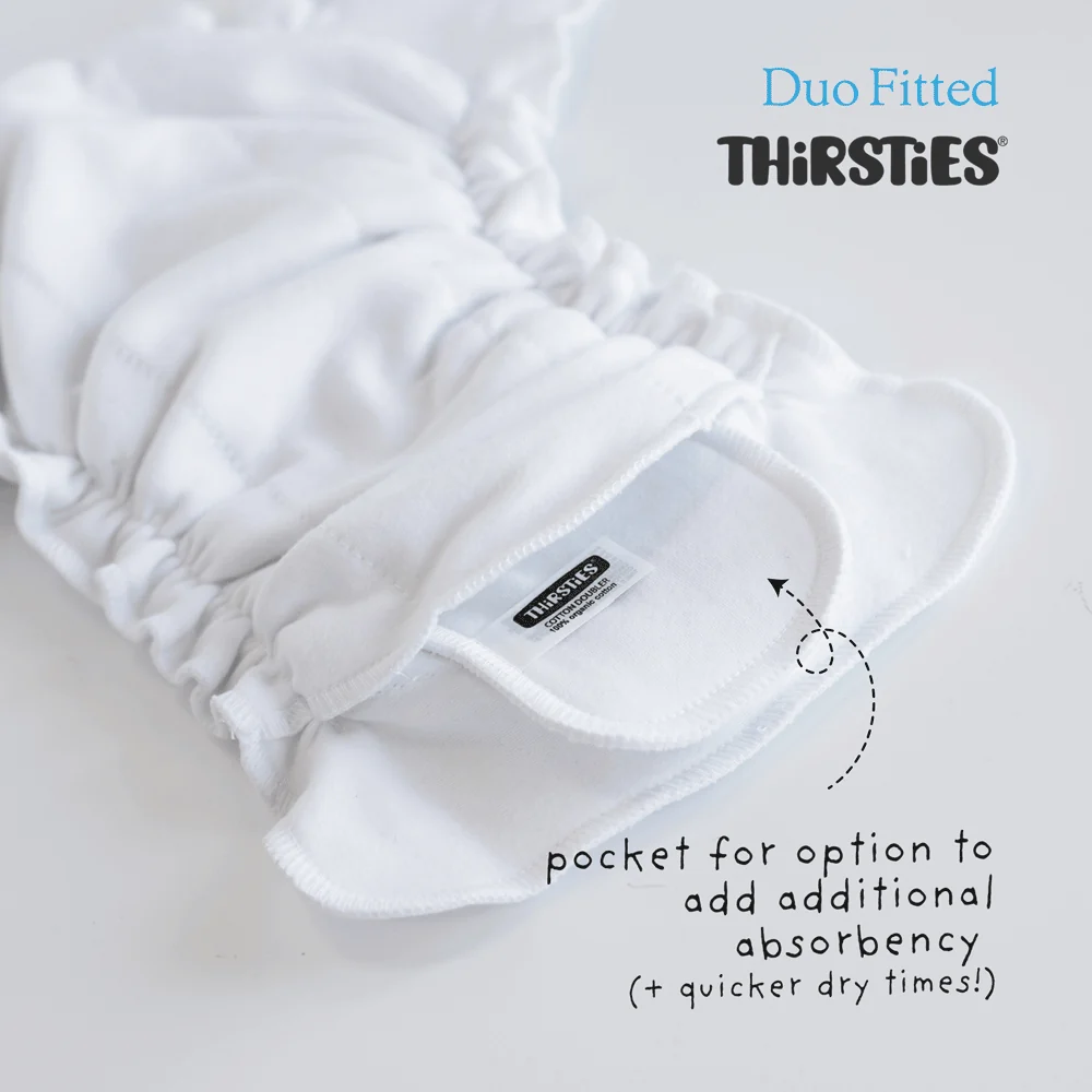 Thirsties Duo Fitted Cloth Diaper - Size 1 (6-18 lbs | 3-8kg) - Image 3