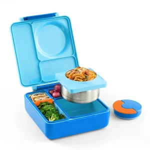 *OmieBox Bento Box With Insulated Thermos For Kids - Sunshine Yellow