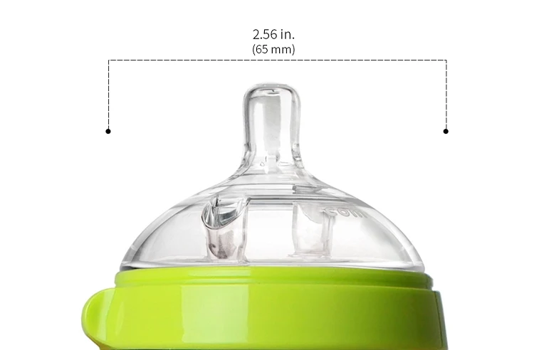 *Comotomo Natural Feel Baby Bottle - 2 Pack - 250ml (Medium Flow) / Green - Image 4