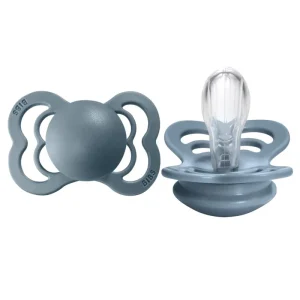 *Bibs Supreme Silicone Pacifier 2-Pack - Size 2 (6-18 months) - Dark Oak