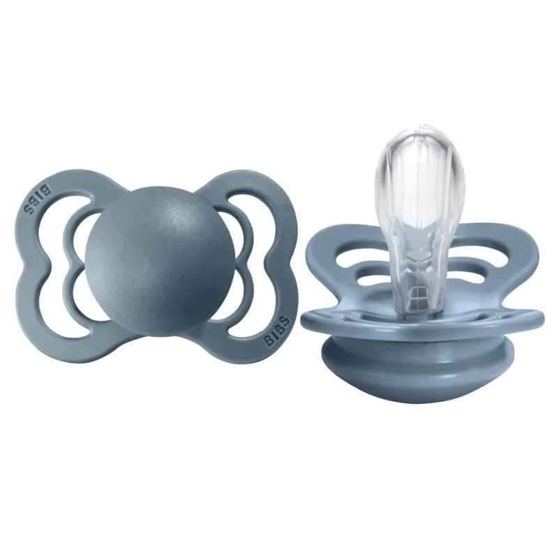 *Bibs Supreme Silicone Pacifier 2-Pack - Size 2 (6-18 months) - Dark Oak