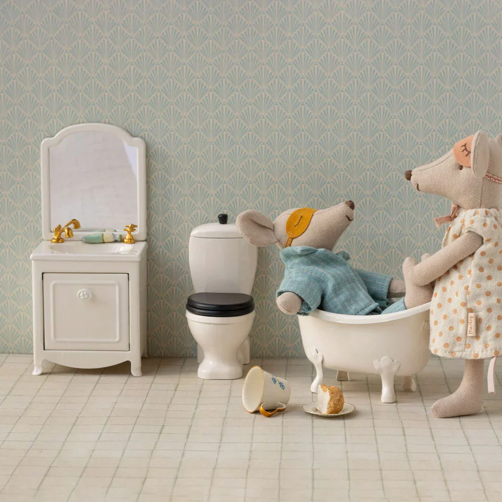 *Maileg Mouse Sink Dresser - Off-White - Image 3
