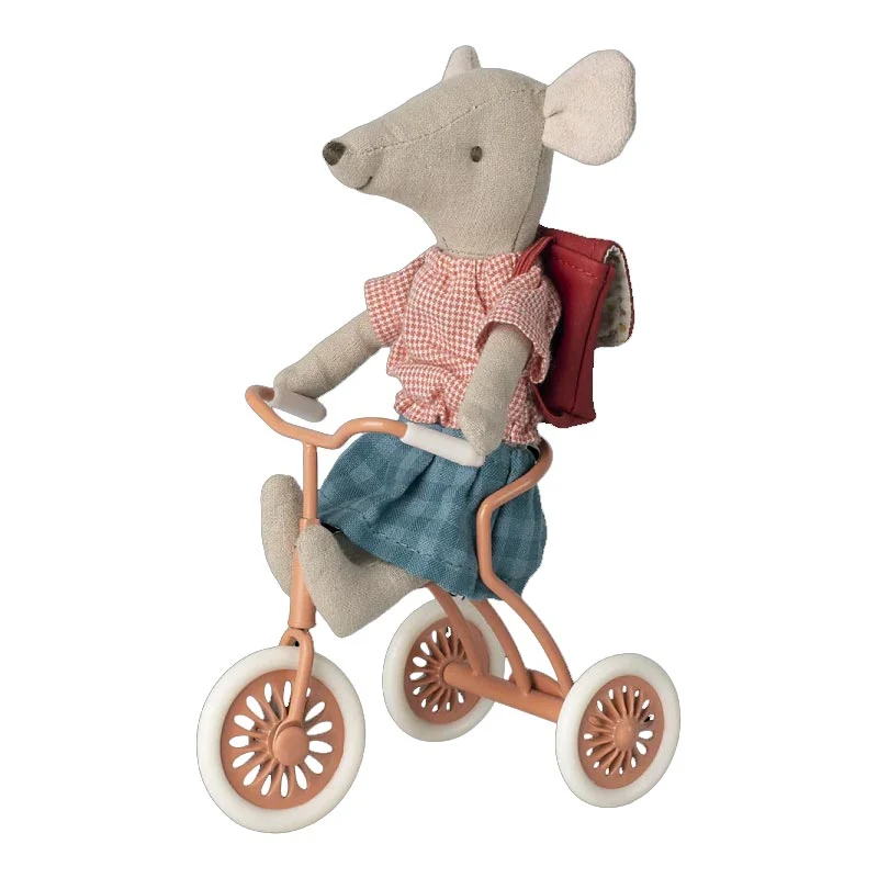 *Maileg Abri a Tricycle - Coral - Image 3