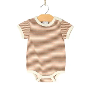 City Mouse Bodysuit - Toffee Stripe (Size 0-3m)