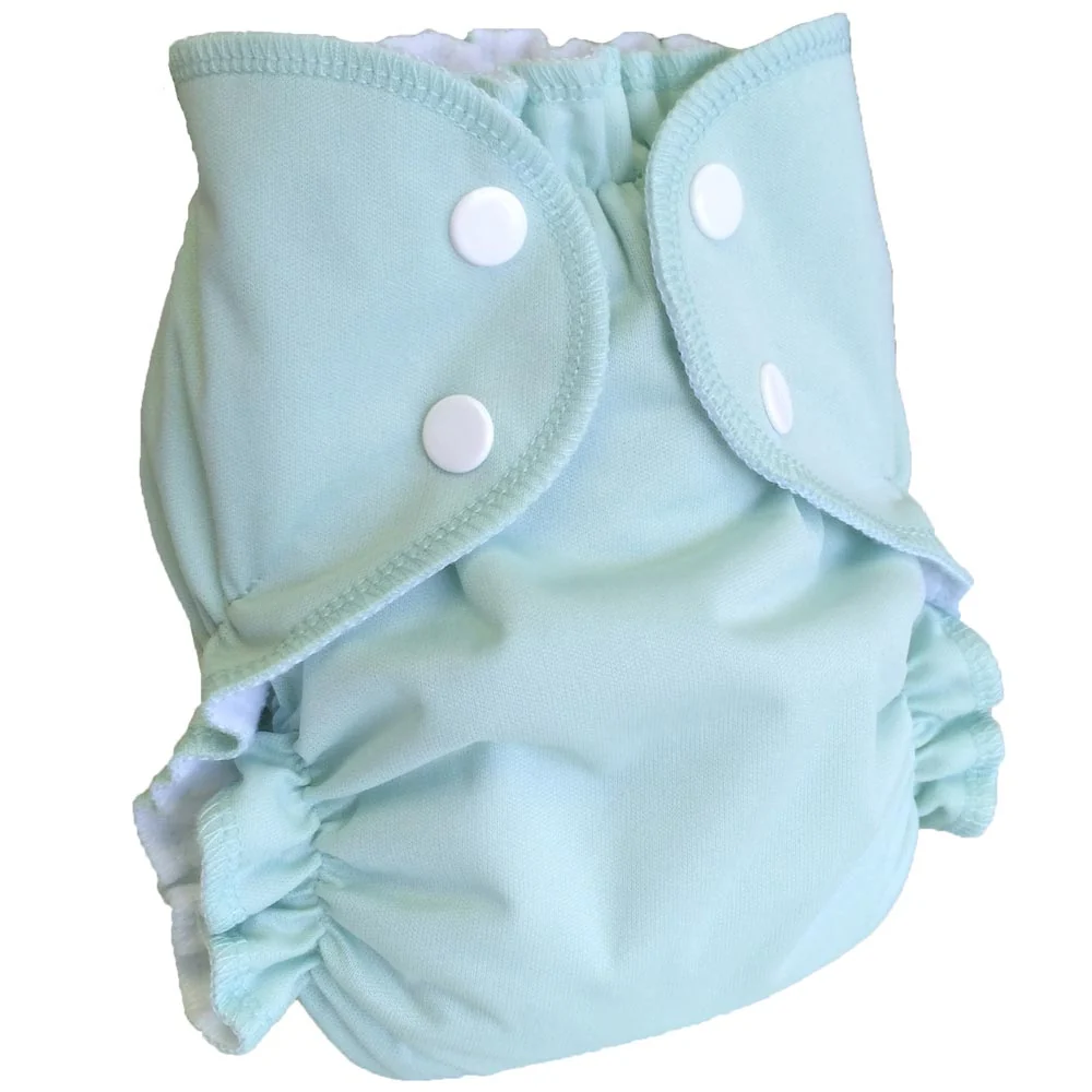 AMP Sized Duo Cloth Diaper - Large (15-35lbs) / Aqua - Image 6