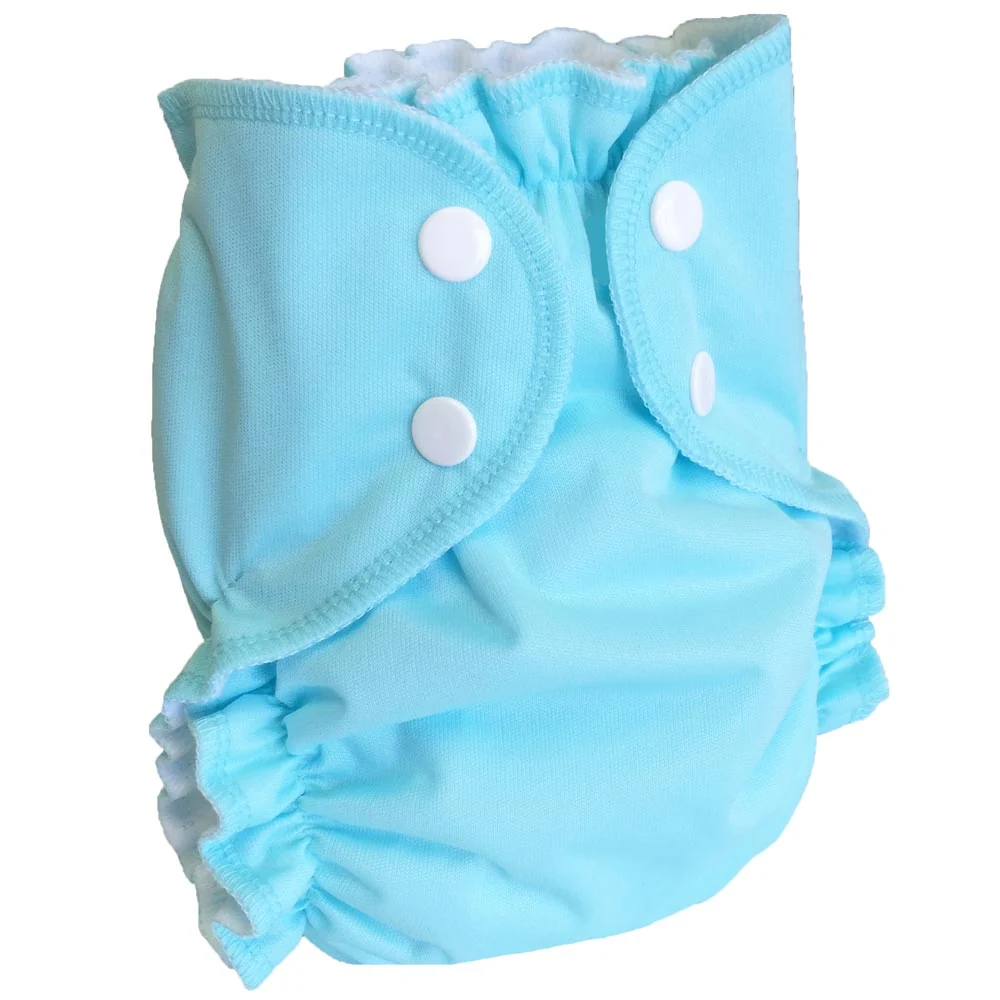 AMP Sized Duo Cloth Diaper - Large (15-35lbs) / Aqua - Image 7