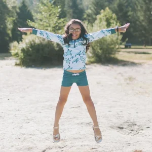Honeysuckle Swim Co. Rashguard Shirt - Turtley Cute (Size 4/5t)
