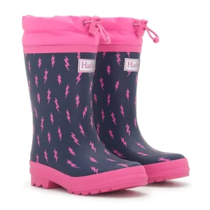 Hatley Sherpa Lined Rainboots - Mini Lightning Bolts - 9