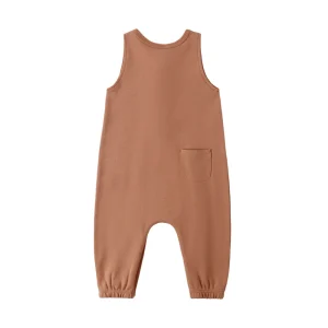 Quincy Mae Sleeveless Jumpsuit - Poppy - 0-3m