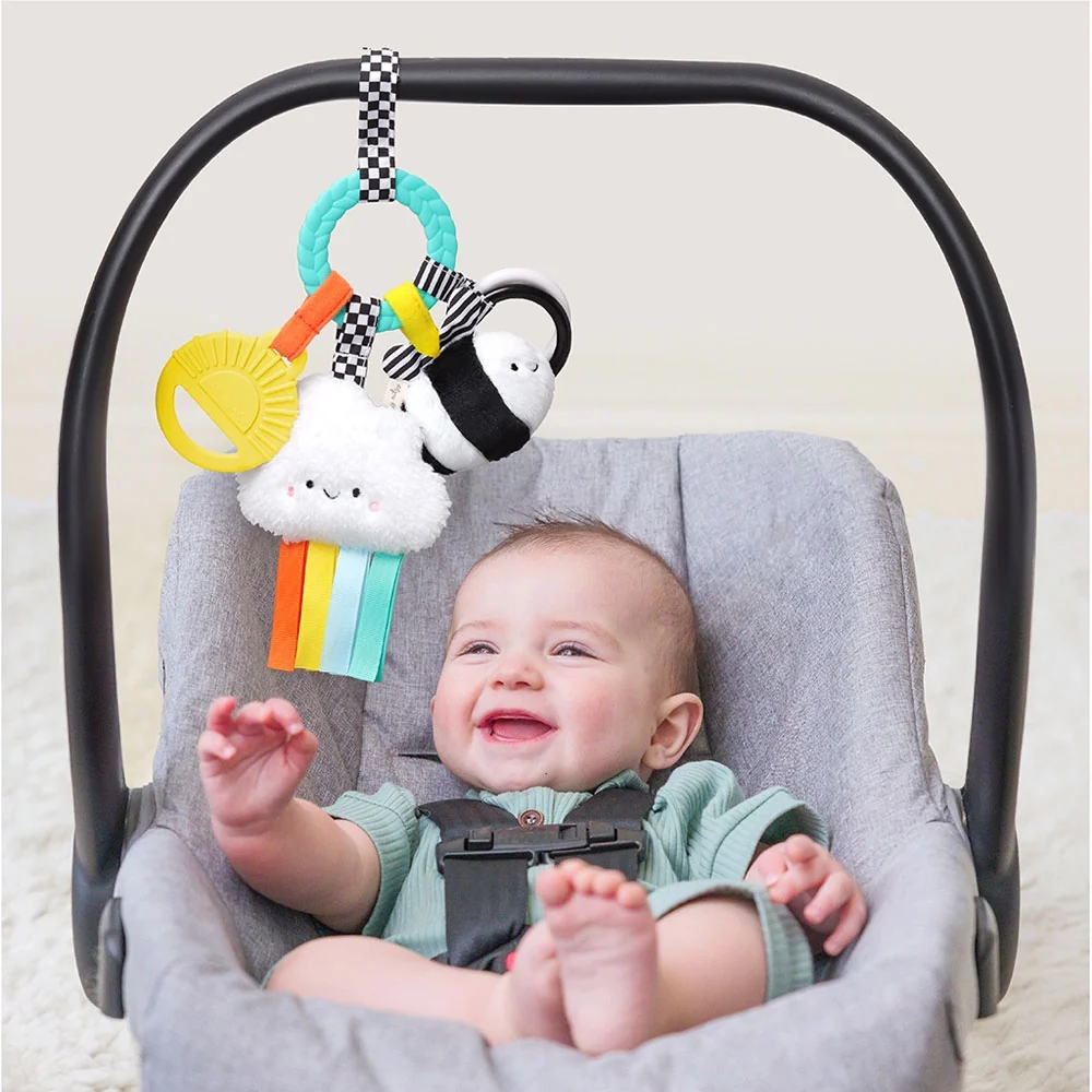 *Itzy Ritzy Bitzy Busy Ring Teething Activity Toy - High Contrast Bee - Image 3