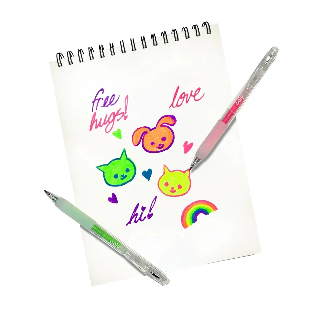 *Ooly Jelly Gloss Neon Multi-Surface Deco Gel Pens - Set of 6 - Image 4