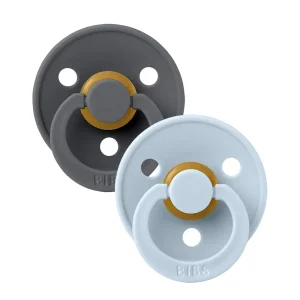 *Bibs Colour Pacifier 2 Pack - Size 1 (0-6 months) - Block Sand Mix