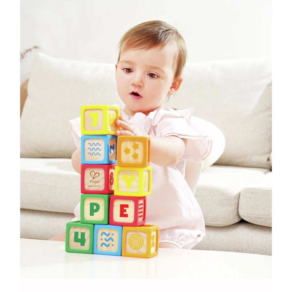 *Hape Grip-n-Stack Silicone & Wood Blocks - Image 4