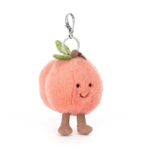 *Jellycat Amuseables Peach Bag Charm - 6"