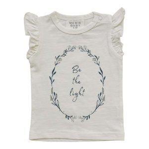Mebie Baby Ruffle Tee - Be the Light - 0-3m