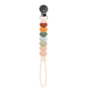 *Loulou Lollipop Beadless Pacifier Clip - Daisy Blue