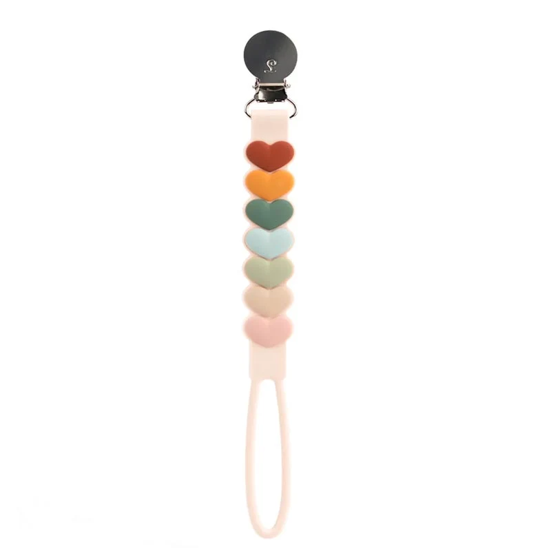 *Loulou Lollipop Beadless Pacifier Clip - Daisy Blue