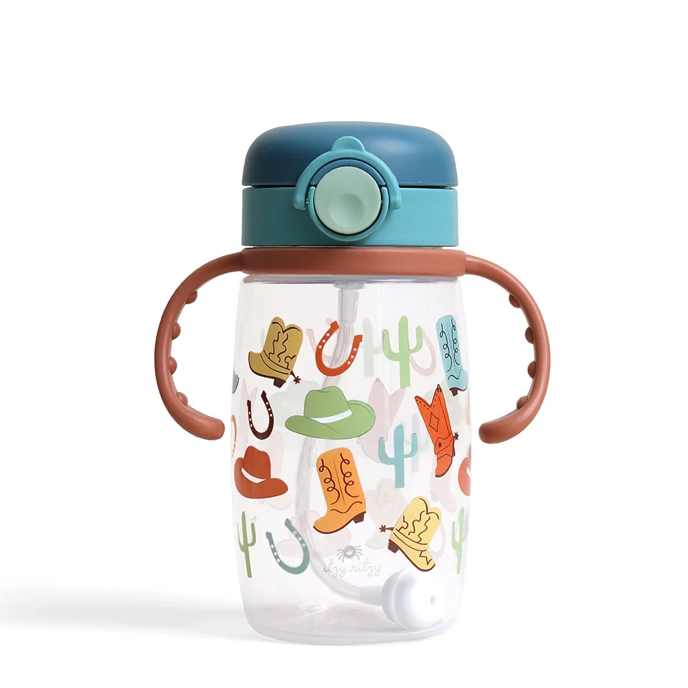 *Itzy Ritzy Itzy Sips Straw Cup - Ribbons & Roses