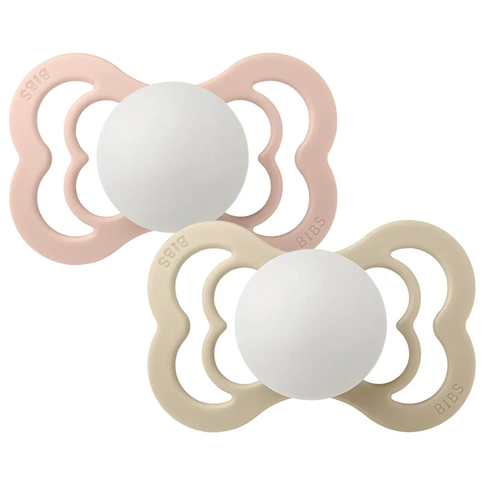 *Bibs Supreme Silicone Pacifier 2-Pack - Size 2 (6-18 months) - Dark Oak - Image 2