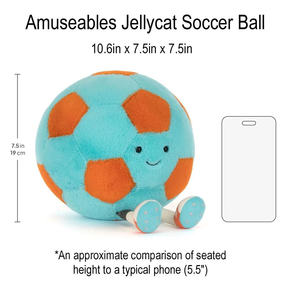 *Jellycat Amuseables Jellycat Soccer Ball - 11" - Image 6