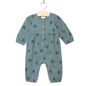 City Mouse Henley Romper - Twilight Forest (Size 0-3m)