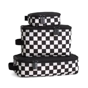 *Itzy Ritzy Pack Like a Boss Packing Cubes - Black & Gold