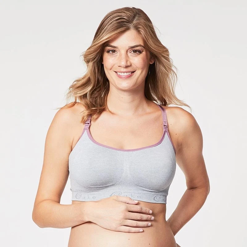 *Cake Maternity Cotton Candy Bra (Size Small) - *CLEARANCE* - Heather Grey / S - Image 8