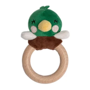 *Pearhead Wooden Teether - Mallard Duck