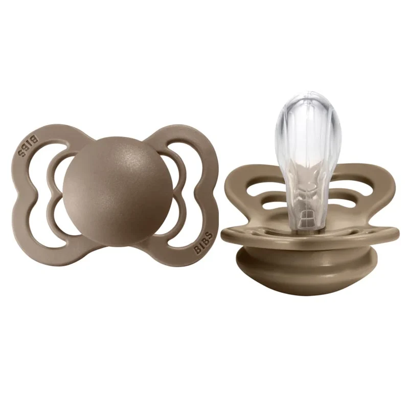 *Bibs Supreme Silicone Pacifier 2-Pack - Size 2 (6-18 months) - Dark Oak - Image 3