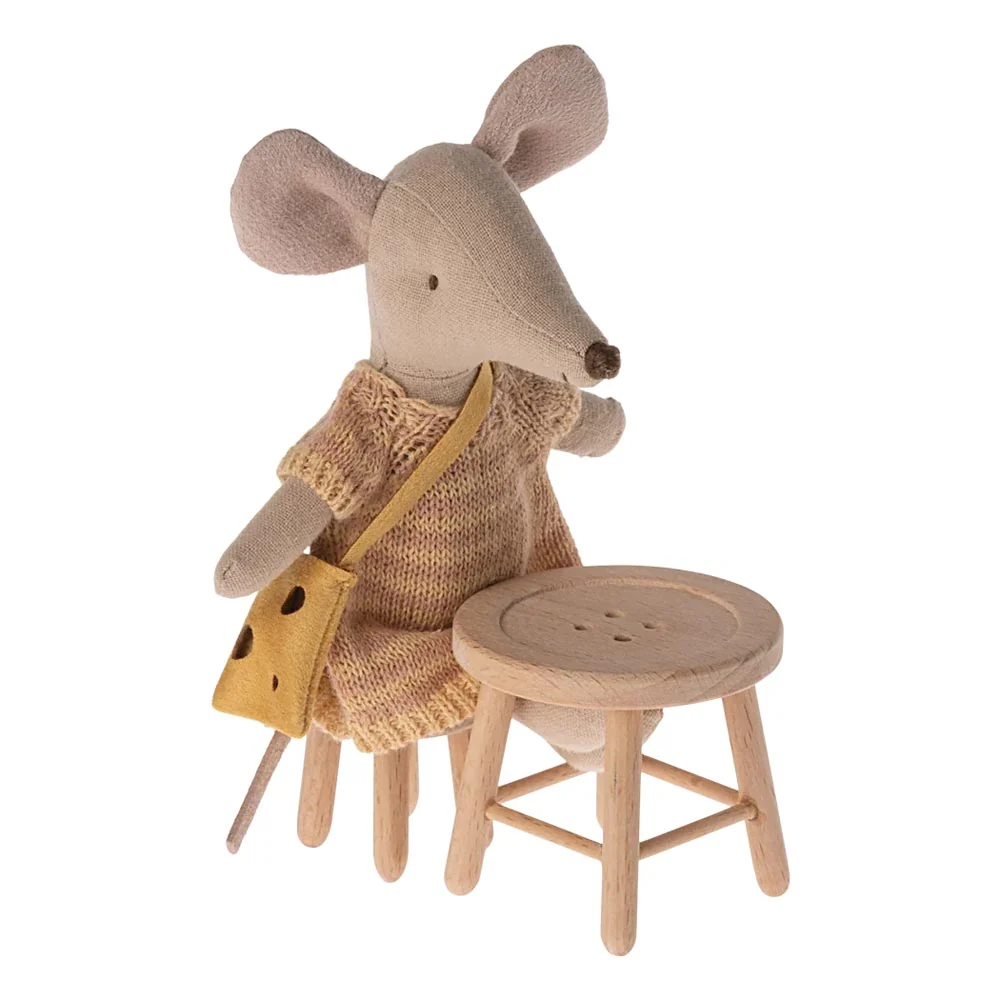 *Maileg Table & Stool Set for Mouse - Image 2