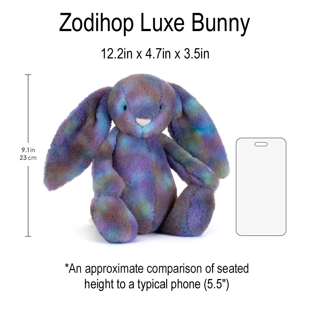 *Jellycat Zodihop Luxe Bunny - 12" - Image 6
