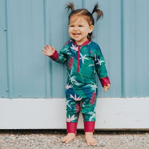 Honeysuckle Swim Co. - Tropic Like It's Hot - UPF 50+ Swimsuit (Size 0-6m)
