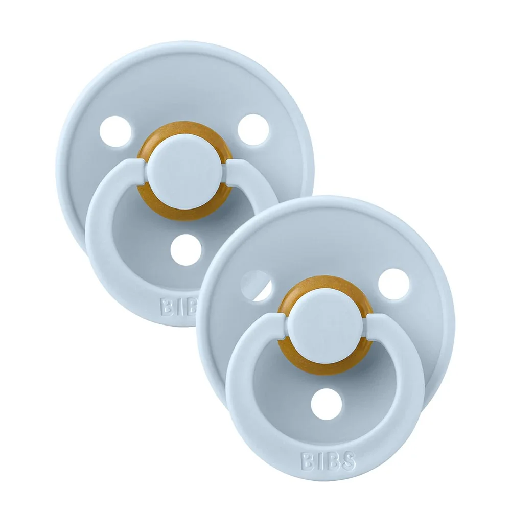 *Bibs Colour Pacifier 2 Pack - Size 3 (18-36 months) - Baby Blue - Image 2