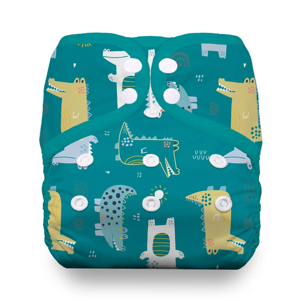 Thirsties NATURAL One-Size Pocket Diaper - SNAP - Bearly - Image 4