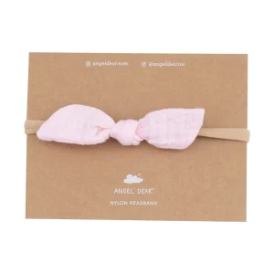 *Angel Dear Bow with Nylon Headband - Ballerina Pink