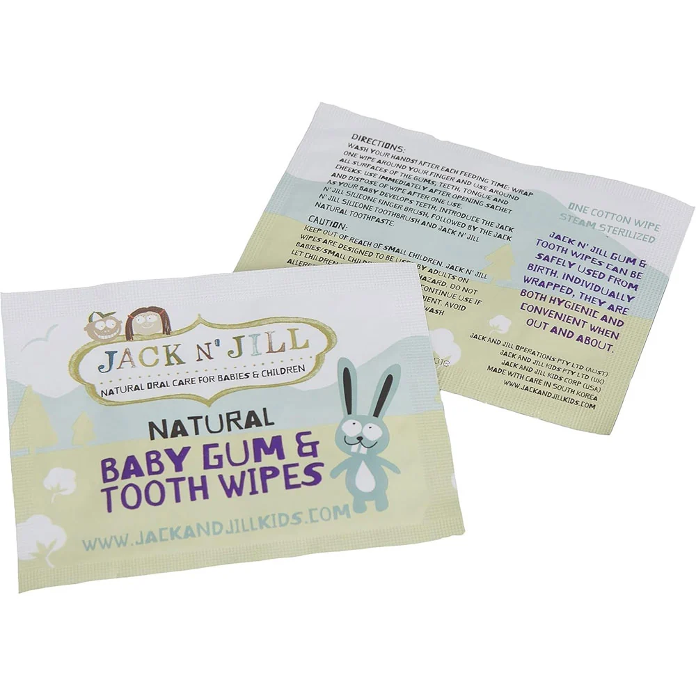 *Jack N' Jill Baby Tooth & Gum Wipes - 25 Pack - Image 2