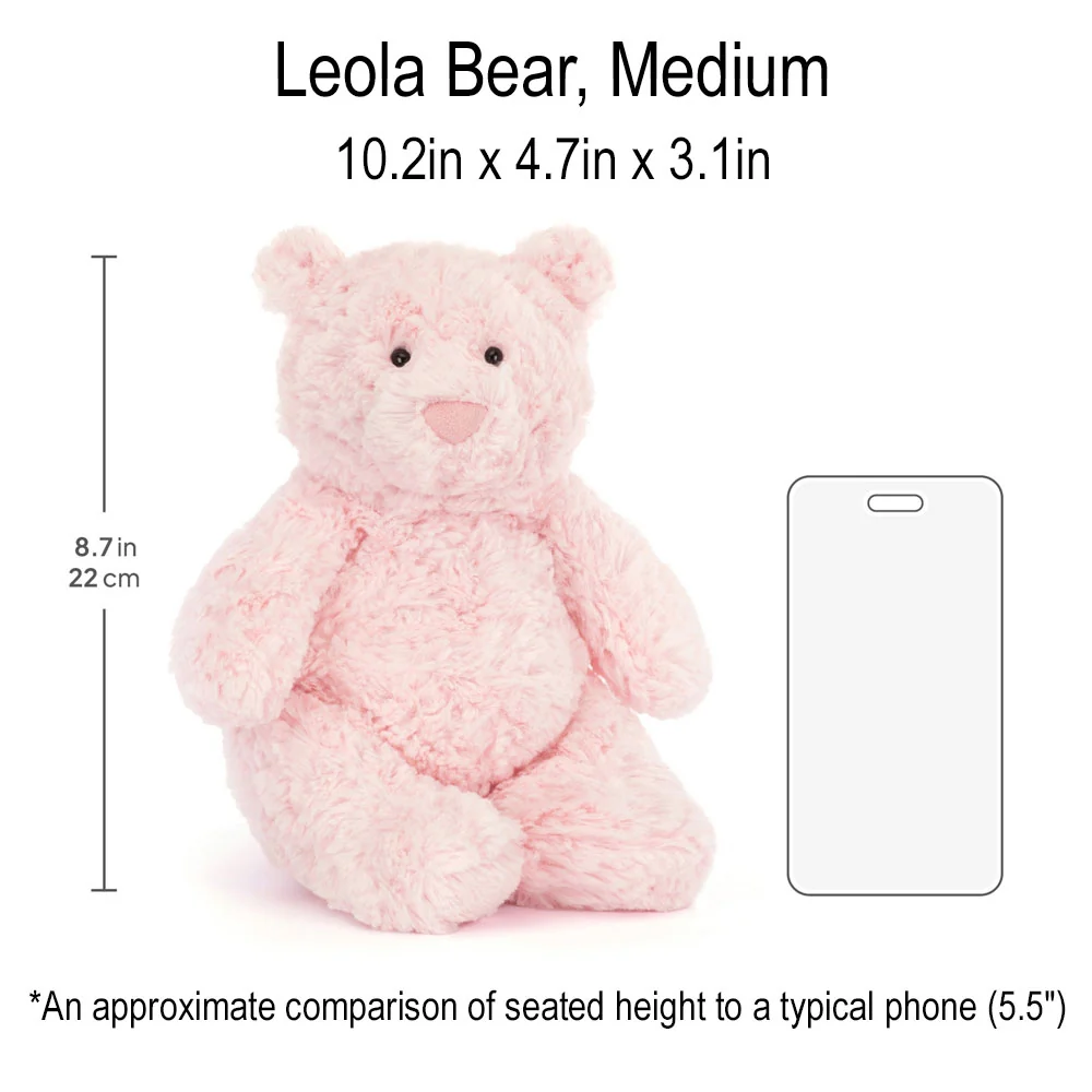 *Jellycat Leola Bear Medium - 10" - Image 5