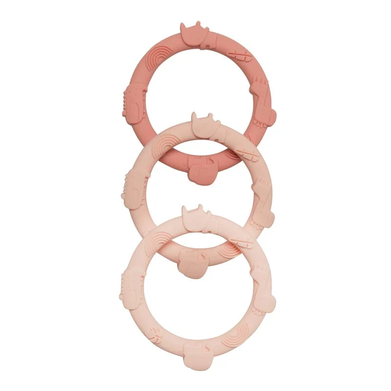 *Loulou Lollipop Wild Teething Ring Set - Pastel - Image 3
