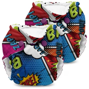 Rumparooz Lil Joey Newborn/Preemie All-in-One Cloth Diaper - 2 pack - BAM