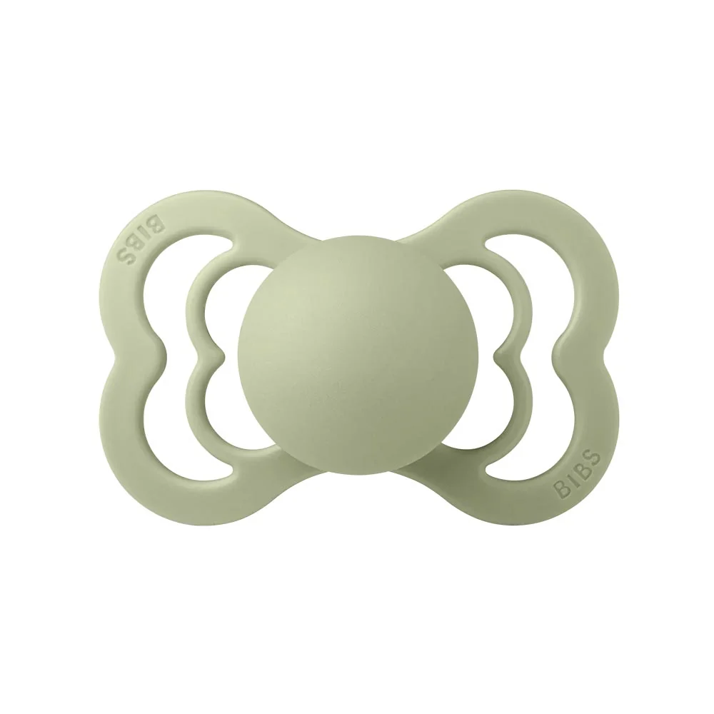 *Bibs Supreme Silicone Pacifier Size 2 (6-18 Months) - Dark Oak