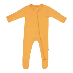 Kyte Baby Zippered Footie - Marigold (Size 18-24m)