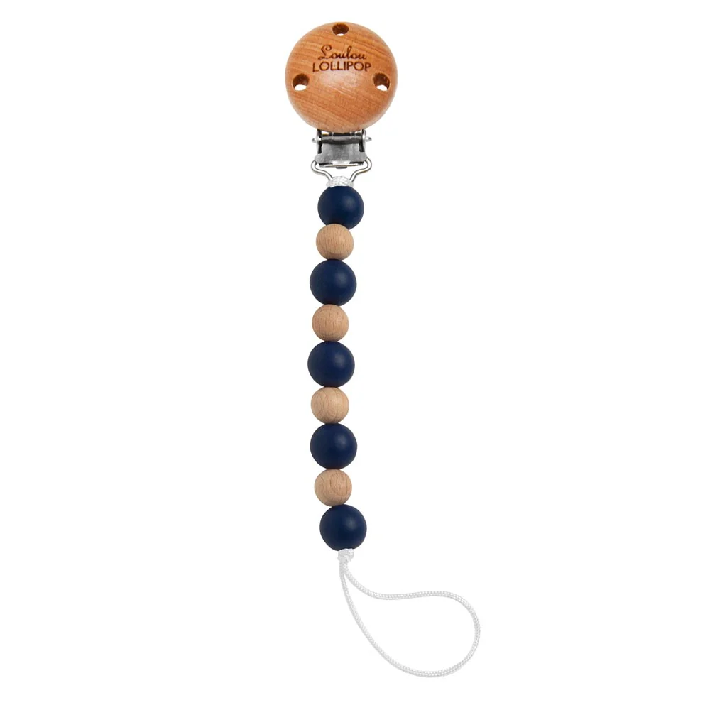 *Loulou Lollipop Celeste Pacifier Clip - Coral - Image 4