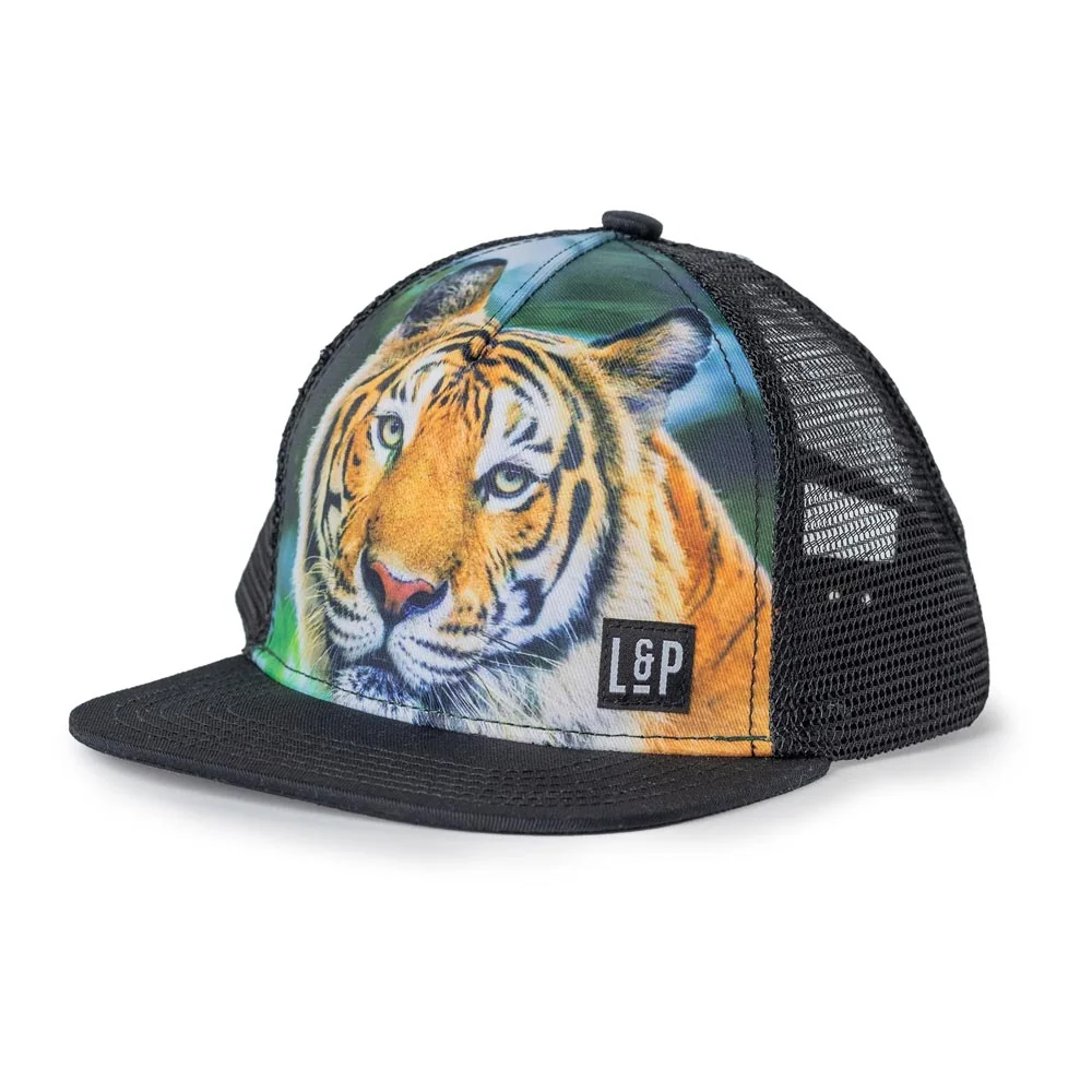 L&P Zoo Series Mesh Snapback Cap - Tiger - 2t-5t - Image 2