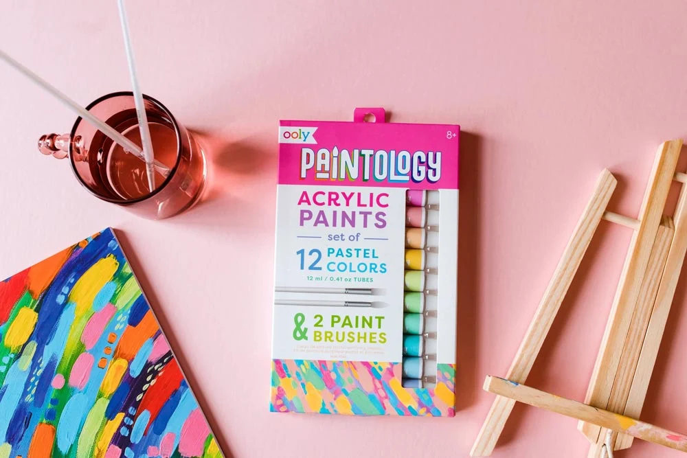 *Ooly Paintology Acrylic Paints Set - Pastel Colours - Set of 12 - Image 4