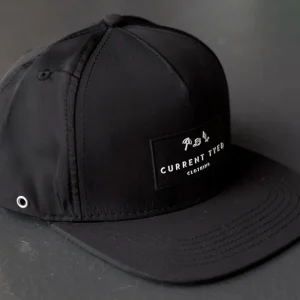 Current Tyed Classic Waterproof Snapback Hat - Black Tonal - Large (4y +)