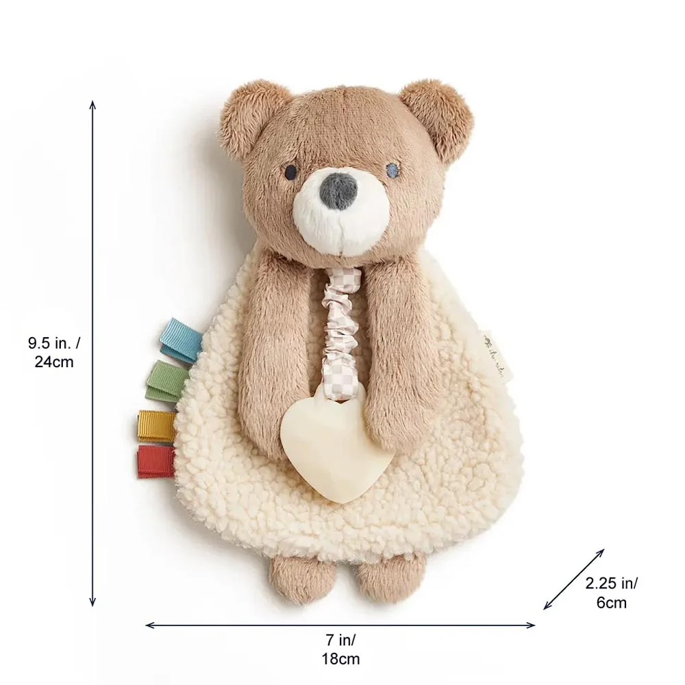 *Itzy Ritzy Itzy Lovey Plush & Silicone Teether Toy - Theo the Bear - Image 2