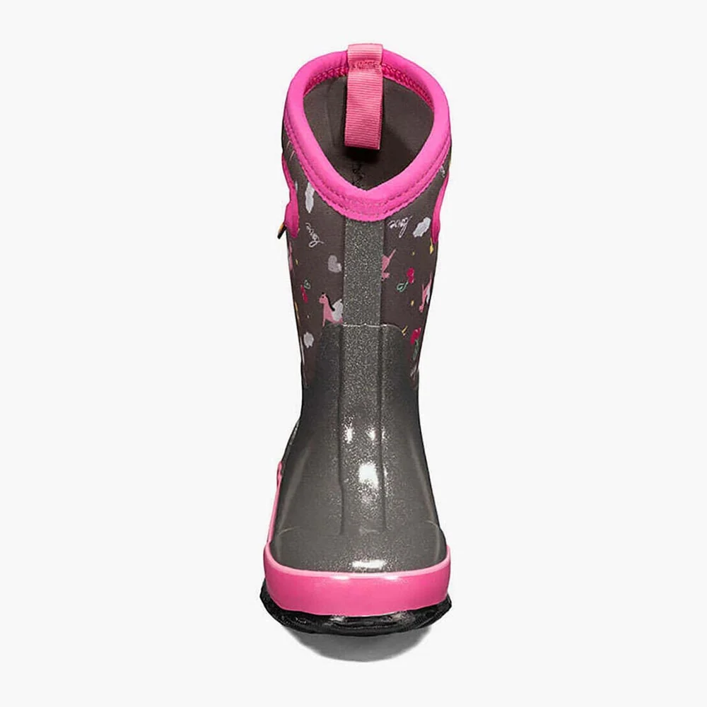 Bogs Classic Pegasus Kid's Winter Boots - Dark Grey Multi - 7 - Image 2